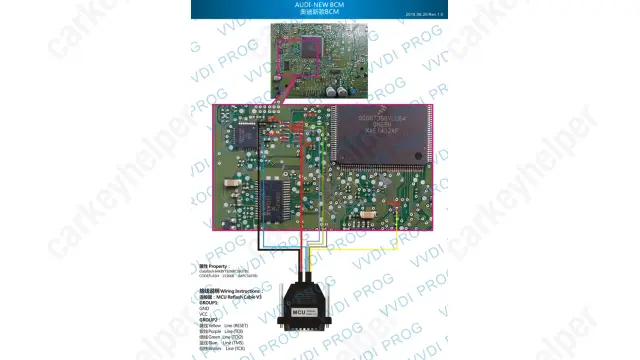 Audi NEW BCM MPC5607B Pinout (Xhorse)