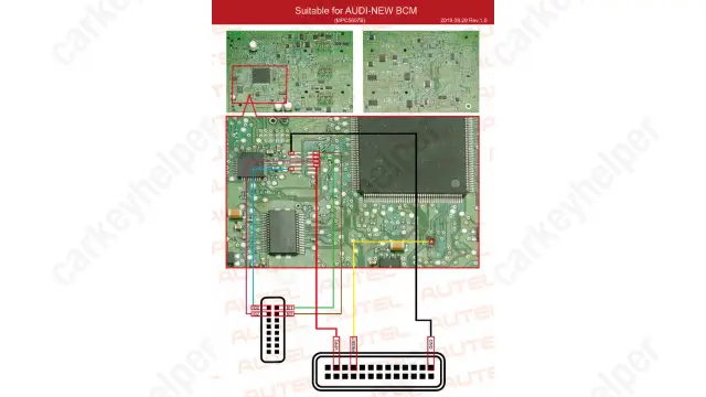 Audi NEW BCM MPC5607B Pinout (Autel)
