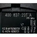 OEM 315MHz: 400 837 231 A