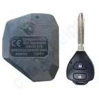 12BBY 2Buttons 433MHz TOY43: Toyota Auris 2007-2013, Corolla 2007-2013, Hiace 2006-2013, Previa 2006-2015, Rav4 2006-2013, Tarago 2006-2016, Wish 2004-2010.