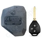 12BBY 3Buttons w/t trunk 433MHz TOY43: Toyota Prado 2010-2015.