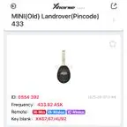 Xhorse 433Mhz: ID 0554 392 (Pincode)