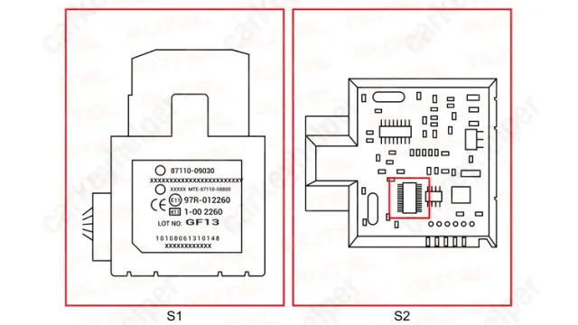 Mototech chip location