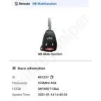 KeyDiy 433MHz: ID R01237