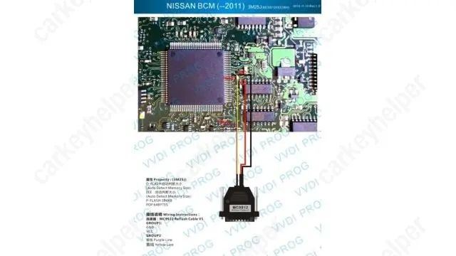 Xhorse Nissan BCM 3M25J pinout
