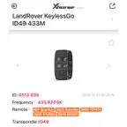 Xhorse 433Mhz: ID 0513 939