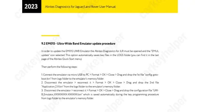 UWB off (EM015 Emulator)